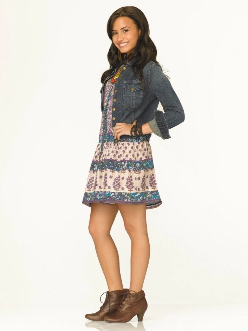 Rebecca Taylor Floral Silk Dress 4 ASO Mitchie Torres Demi Lovato Camp Rock
